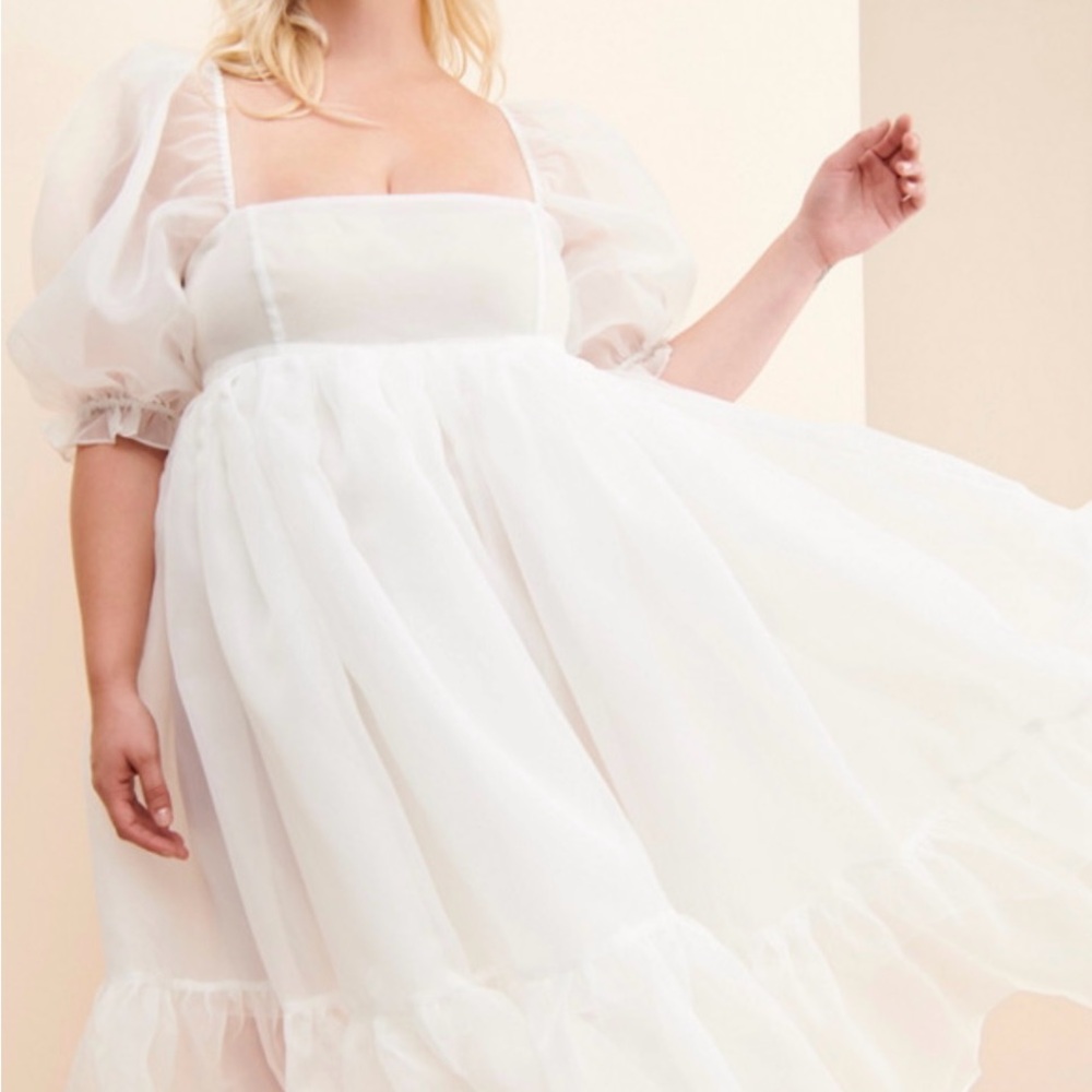 Selkie Ivory French Puff Dress 3XL